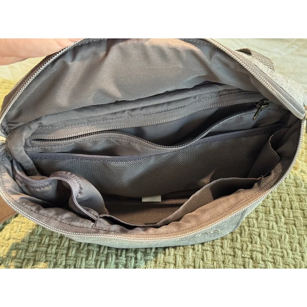 Nuna Stroller Sling Bag caddy Granite Grey Heathered Adjustable Strap